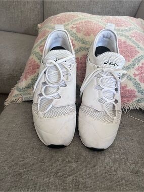 ASICS White Men's Athletic Lace-Up Sneakers